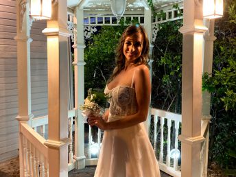 Valquíria Vita em seu casamento.